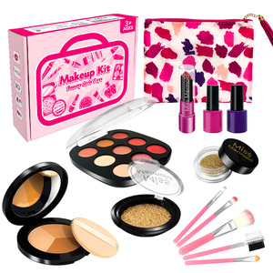 Dropshipping Shopfiy Ensemble de maquillage en plastique non toxique pour filles et enfants, kit de jouets de simulation cosmétique pour enfants, - Product Image 1