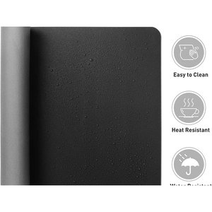 Tapis de bureau en similicuir, sous-couche 120 cm x 50 cm pour la protection du bureau d'ordinateur - Product Image 4