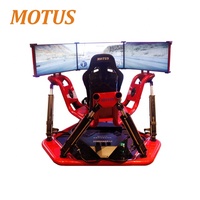 Nouvel Amusements Virtuel 9D VR Trois Écrans Simulateur de Course 6 Degrés de Liberté Simulateur de Conduite Automobile