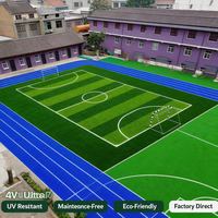 Gazon artificiel pour terrains de football, aménagement paysager, putting green, tapis synthétique pour sols sportifs de football, prix d'usine