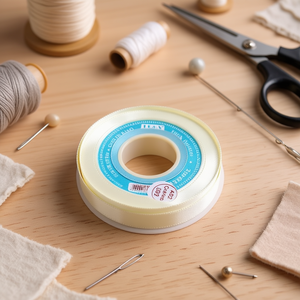 Nastro in raso 2,0 cm 25Y colore crema per artigianato e cucito - Product Image 2