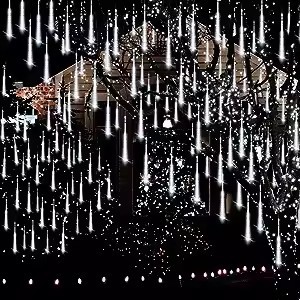 Led ngoài trời Vườn Cây giáng sinh đèn 50cm không thấm nước mưa sao băng mưa ống 8-line hiệu ứng mưa đèn - Product Image 2