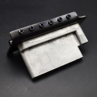 Système de tremolo à 2 points en alliage de zinc stable, couleur chrome noir, pour guitare électrique