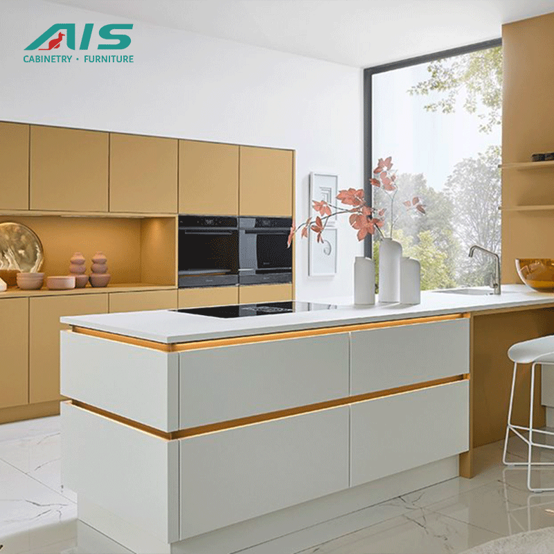 AIS Modern Design Kitchen Cabinet Storage Complete Custom Kitchen ...