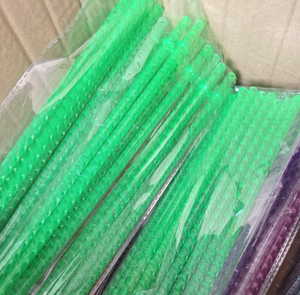 Tái Sử Dụng Rõ Ràng Swirl Ống Hút, 11 "Dài Đầy Màu Sắc Cứng Nhựa Tumbler Thay Thế Ống Hút Cho Stanley, Yeti, <span class=keywords><strong>Starbucks</strong></span>, Owala - Product Image 2