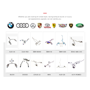Sistema Catback de escape OEM SS304 para <span class=keywords><strong>Mercedes</strong></span> <span class=keywords><strong>Benz</strong></span> GLE <span class=keywords><strong>450</strong></span> <span class=keywords><strong>AMG</strong></span> G350 GLE 53 GLE 63 Sistema de silenciador de escape - Product Image 4
