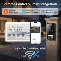 Videoportero Inteligente Hiwink 2K, Control por Aplicación Tuya, IP65 Resistente al Agua, Reconocimiento de Palma y Huella Dactilar, Compatible con Múltiples Monitores Interiores