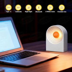 Haut-parleur à bruit blanc avec veilleuse pour le sommeil et la relaxation, usage domestique - Product Image 5