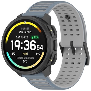 Bracelet de sport respirant de 22 mm, accessoires de remplacement <span class=keywords><strong>pour</strong></span> SUUNTO Nautic S, bracelet de montre en silicone bicolore - Product Image 2