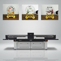 Impresora UV Industrial de Cama Plana con Cabezal de Impresión Ricoh, Impresora Digital de Inyección de Tinta de Alta Velocidad para Papel con Barniz y Relieve 3D