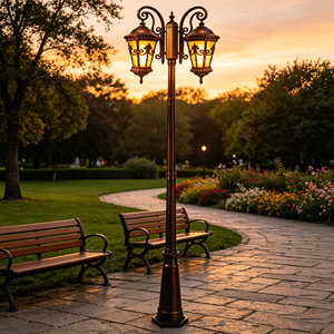 Factory Customized European Retro Landscaping Garden <b>Lights</b> Electric IP65 <b>Light</b> Sensing <b>Motion</b> Sensing Outdoor <b>LED</b> - Product Image 2