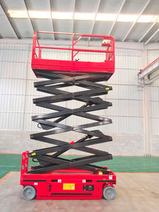 Mesin pengangkat gunting empat roda ponsel, kapasitas hidrolik konstruksi tugas berat maksimum tinggi - Product Image 4