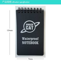Envío Rápido, Cuaderno Espiral Multicolor Impermeable con Bolsillo, Opción de Regalo, Cubierta de Papel, Páginas de Papel de Pulpa de Paja