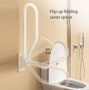 Pasamanos de acero inoxidable 304 para baño, seguridad, sin barreras, pasamanos para inodoro, barra de agarre para personas mayores discapacitadas, aplicación de Ducha - Product Image 4