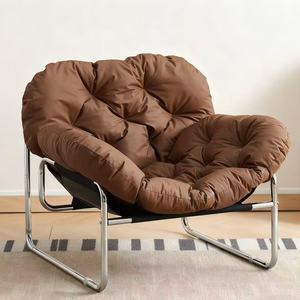 Fauteuil paresseux en similicuir de luxe, doux et confortable, parfait pour la détente dans le salon ou sur le balcon - Product Image 6