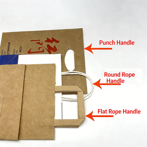 Bolsa de Papel Kraft Reciclado Personalizada de 300 ml con Asa, Empaque para Comida Vegetariana, Logotipo Impreso, Venta al por Mayor de Fábrica para Restaurantes - Product Image 5