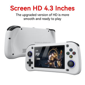 เครื่องเล่นเกมพกพา G28 คลาสสิค จอ 3 มิติ ขนาด 4.3 นิ้ว IPS แรม 4GB กล่องเกมอาร์เคด เครื่องเล่นเกมวิดีโอแบบเรโทร อีมูเลเตอร์ แบตเตอรี่ 2600mAh - Product Image 2