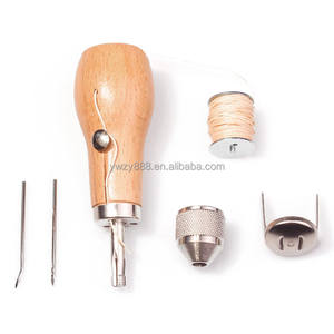 Профессиональный сшиватель, шило для шитья, ручной сшиватель, набор инструментов для ремонта кожи и тяжелых тканей, инструменты для шитья ремней и обуви - Product Image 6