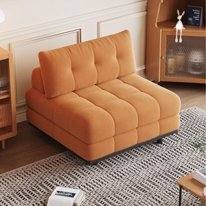 Modern Metal Sofa <strong>Bed</strong> Single Sleeper Sofa <strong>Folding</strong> Loveseat for Small Apartment Living Room Bedroom Study Balcony Home Decor OEM - Product Image 1