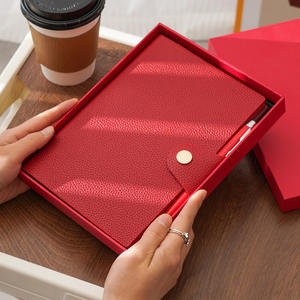 Carnet en cuir à motifs litchi de qualité supérieure-Journal personnalisé avec texte personnalisé, <span class=keywords><strong>lettre</strong></span> de haute qualité, cadeau de bureau de luxe - Product Image 3