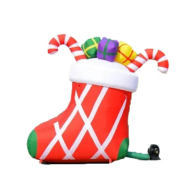 Christmas boots Santa Claus shoes Inflatable gifts Stockings Christmas decorations big holiday