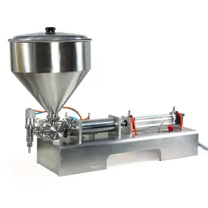 New generation semi-automatic tomato sauce liquid filling machines Customized large hopper with mixer