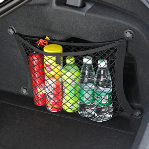 Proveedor de fábrica: Redes de malla para maletero, Red para maletero de coche, Bolsa de almacenamiento para respaldo de asiento, Bolsa de almacenamiento universal, Organizador de coche con bolsillos, Red para equipaje - Product Image 1