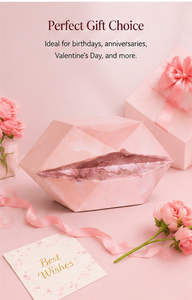 Pink Geometric Jewelry <b>Storage</b> Box with Drawers Large Capacity Makeup Organizer for Necklace <b>Ring</b> Earrings and Accessories - Product Image 5