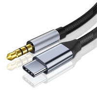 Cable de Audio Auxiliar Tipo C a Conector de 3.5mm, Adaptador para Altavoces de Auto, Tipo C a 3.5, Accesorios para Teléfono, Cable Adaptador USB C