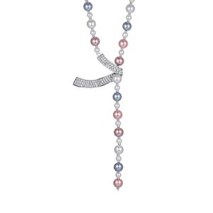 Guohaoshipin Pearl <b>Necklace</b> <b>Long</b> Multi Layer Bowknot Imitation Pearl Sweater Chain Women Fashion Jewelry Accessory - Product Image 5