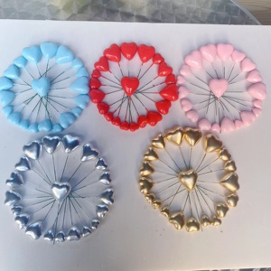 Boules décoratives de gâteau en mousse LOVE 20 pcs par sac Décoration de la Saint-Valentin or argent rose <span class=keywords><strong>bleu</strong></span> rouge gâteau d'<span class=keywords><strong>anniversaire</strong></span> plug-in - Product Image 4