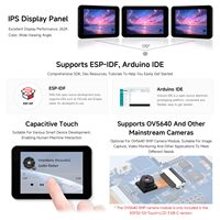 AIsmartLink Waveshare ESP32-S3 Pantalla Táctil Capacitiva de 3.5 Pulgadas, Placa de Desarrollo Tipo B 320*480, Interfaz de Cámara Integrada a Color