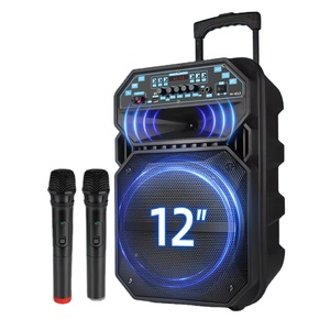 Hot N-612 12Inch Có Thể Sạc Lại 2024 To Nhất Bluetooth Biểu Tượng Tùy Chỉnh Màu Xanh Răng Loa Di Động Microphone Và Loa Cho Giáo Viên - Product Image 1