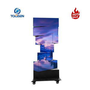 Écran LED mécanique à changement de forme <span class=keywords><strong>dynamique</strong></span>, prix d'usine, écran LED P2, mur vidéo LED extérieur pour une <span class=keywords><strong>vitrine</strong></span> accrocheuse - Product Image 1