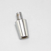 Pièces CNC en acier inoxydable usinées avec précision en Chine, Robinet de bière chromé personnalisé, Poignée de robinet de bière, Pièce de ferrule standard