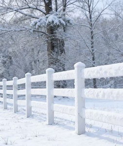 Clôture pour chevaux en PVC <span class=keywords><strong>blanc</strong></span> à 3 rails, revêtement poudré, 6,5 pieds, facile à assembler pour ferme et ranch - Product Image 4