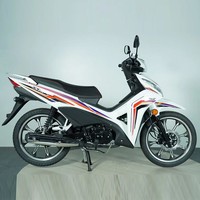 Moto Cub KAVAKI JJ110 110cc avec fourche hydraulique avant, double ressort arrière et frein à disque pour les trajets quotidiens