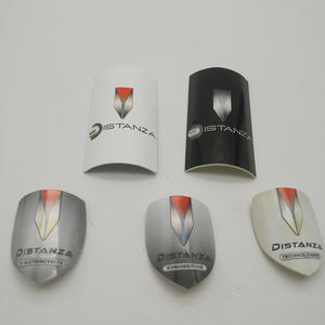 Fábricas chinas personalizadas Die Cast Name logo Etiqueta de producto de metal personalizada para insignia de bicicleta eléctrica plegable - Product Image 5