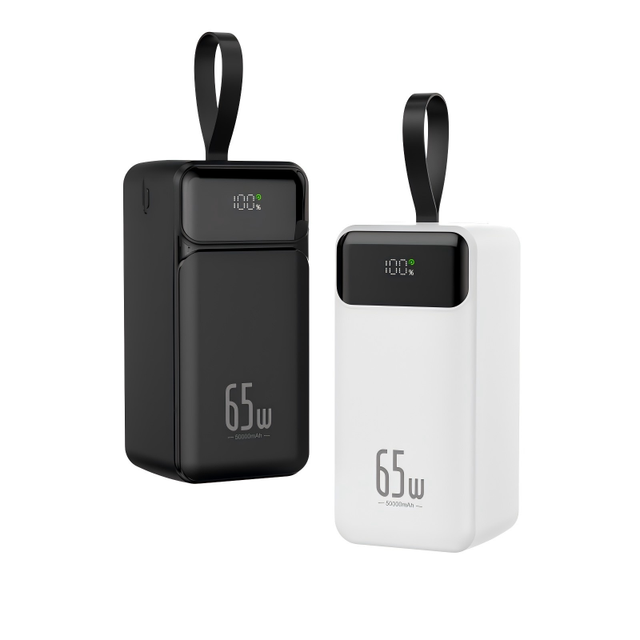 50000mAh Portable Power Bank Power Staion 65W Fast Charging USB-C High Capacity Laptop Camping Business Trip