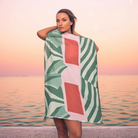 Joyord Polynesian Flowers Custom Sarong Beach Traje de baño Cubrir Wrap Beachwear Floral Impreso Sarongs Toalla de playa