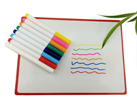 Non toxique marqueur de craie liquide, marqueur effaçable à sec avec brosse LED marqueur stylo
