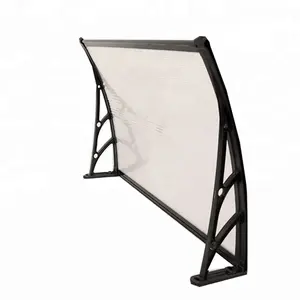 带手动遮阳聚碳酸酯板选项的阳台遮阳篷零件