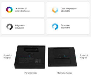 <span class=keywords><strong>Miboxer</strong></span> <span class=keywords><strong>Milight</strong></span> B0 Panel, technologie de transmission sans fil, luminosité, température de couleur et saturation réglables, télécommande RGB CCT - Product Image 6