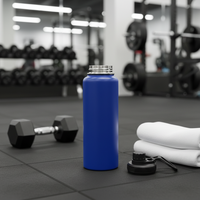 Bouteille d'eau en acier inoxydable approuvée par la FDA, pour les utilisateurs de bureau, utilisation à domicile, approuvée par la LFGB, excellent cadeau promotionnel, logo personnalisé