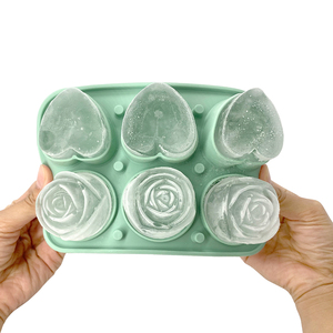 Moldes De <span class=keywords><strong>Silicona</strong></span> Personalizados con Forma de Flor, Rosa y Corazón, Herramientas para Hornear Pasteles y <span class=keywords><strong>Cake</strong></span> <span class=keywords><strong>Pops</strong></span>, Bandeja de Hielo, <span class=keywords><strong>Molde</strong></span> para Cubitos de Hielo para Pasteles DIY - Product Image 2