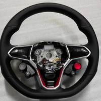 Volante de Fibra de Carbono para Vw Sagitar G-TI, V W Golf MK6 Mk7 Mk8 Mk5 R Caddy Scirocco Polo Vento Beetle Jetta Seat