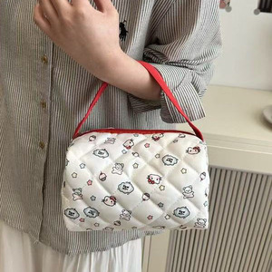 Sac à main en cuir PU mignon imprimé floral avec poignée supérieure et bandoulière pour femme - Product Image 4