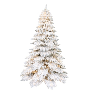 Albero di Natale Artificiale Pre-Illuminato con Effetto Neve, 2,3m, Misto PE/PVC, con LED Bianco Caldo, a Cerniera - Product Image 5