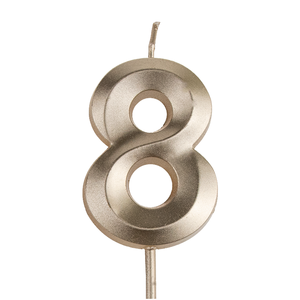 Caja de Cera de Parafina con Diseño 3D Elegante, Dorada y Plateada Brillante, con Números del 0 al 9, para Decoración de Pasteles de Cumpleaños, Graduación y Pascua - Product Image 5