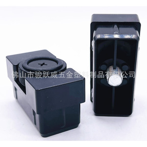 <b>Adjustable</b> Furniture <b>Leg</b> 30x60mm M8 With Square Nut And Plug For <b>Table</b> Height Adjustment - Product Image 4